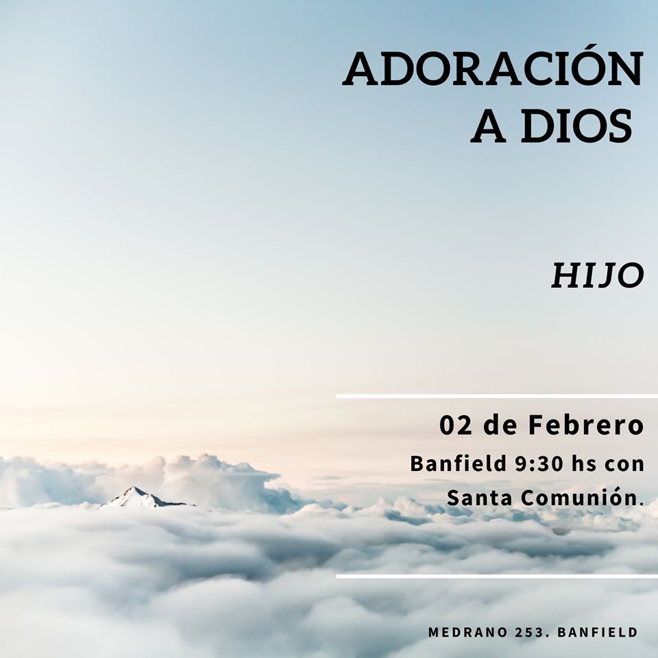 santa comunión adoración a Dios Hijo