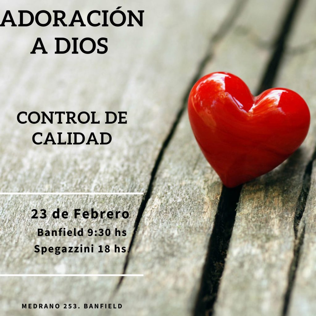 culto adoración control de calidad