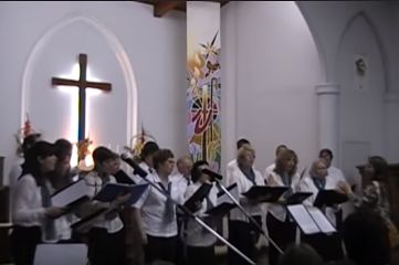 Coro de la congregación de visita en Villa Ballester